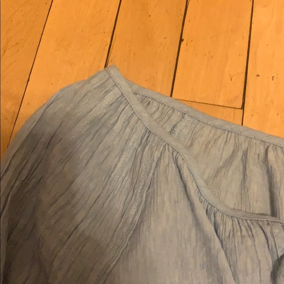 Blue Pirate Cropped Blouse - Picture 4 of 6